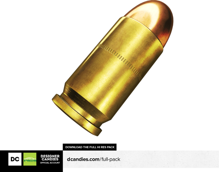 Bullet 3d (400x314), Png Download