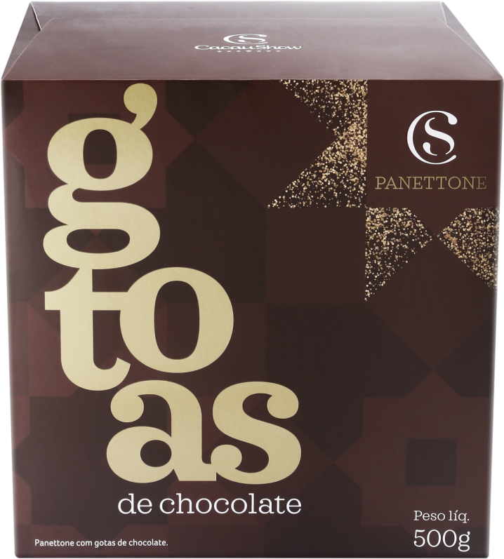 Panettone-gotas - Video - Panetone Cacau Show (1000x1000), Png Download