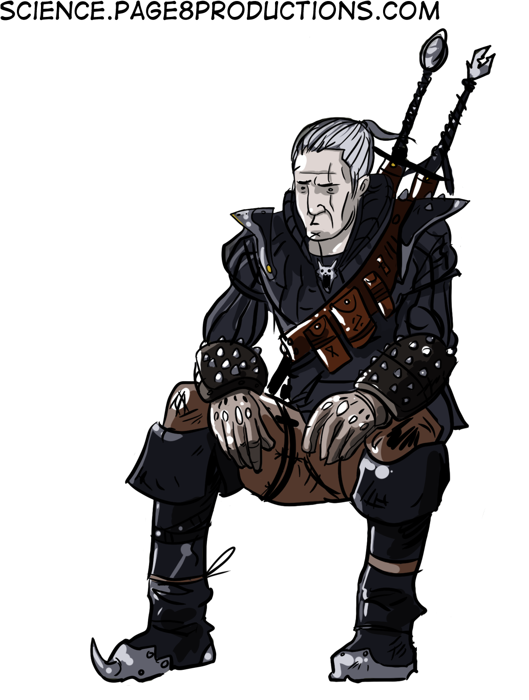 The Last Panel Of Yesterday's Comic Was Popular Enough - Geralt Caricature (1032x1386), Png Download