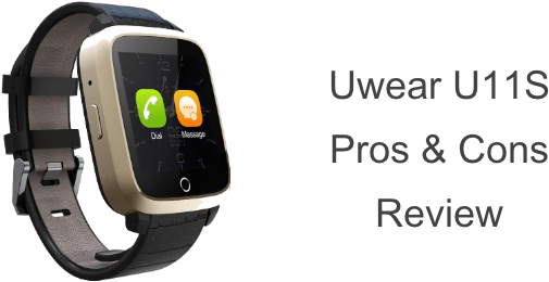 Full Review Of Uwear U11s 3g Smartwatch Phone - U11s Smartwatch (620x264), Png Download