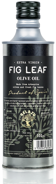 Belazu Extra Virgin Fig Leaf Olive Oil - Olive Oil (600x600), Png Download