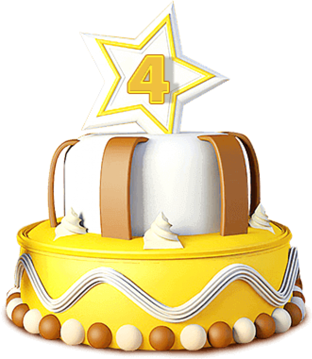 Mejores Productos 4 Aniversario 500x383@2x - Birthday Cake (1000x766), Png Download