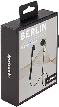 The Earphones Offer A Very Simplistic, Yet Modern Design - Urbanista Berlin - Earphones With Mic - Ear-bud - Behind-the-neck (480x390), Png Download