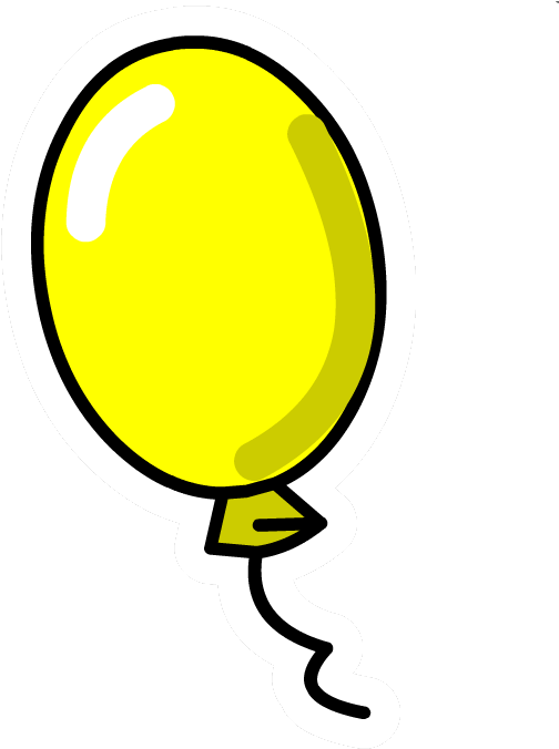 34, August 27, 2010 - Bola De Aniversário Amarela (647x678), Png Download