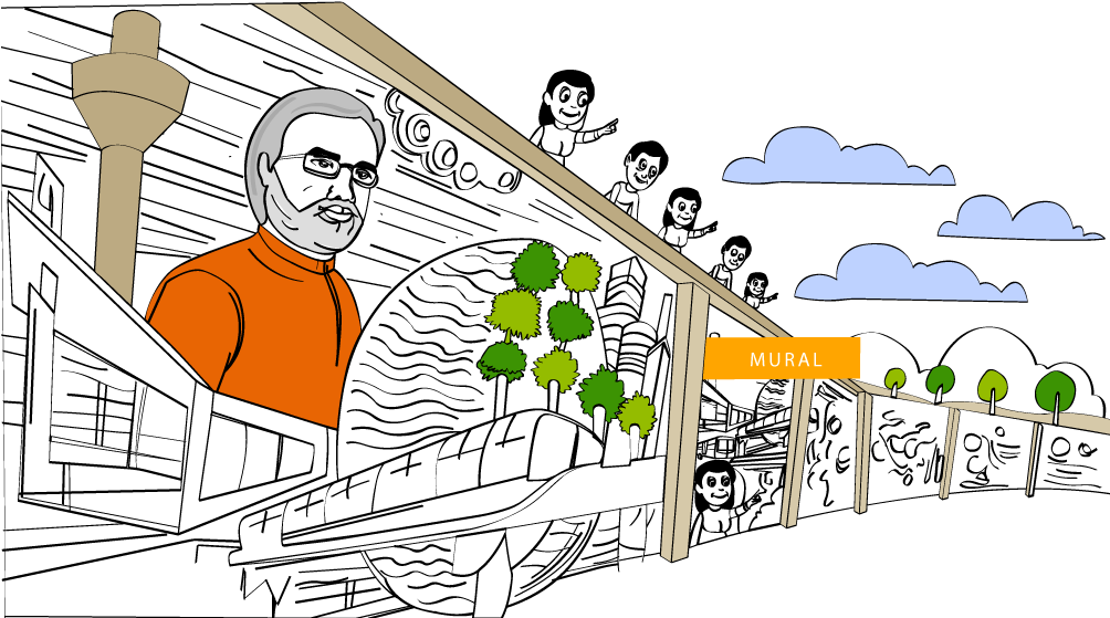 Stone Mural Park - Kankaria Lake (1003x565), Png Download