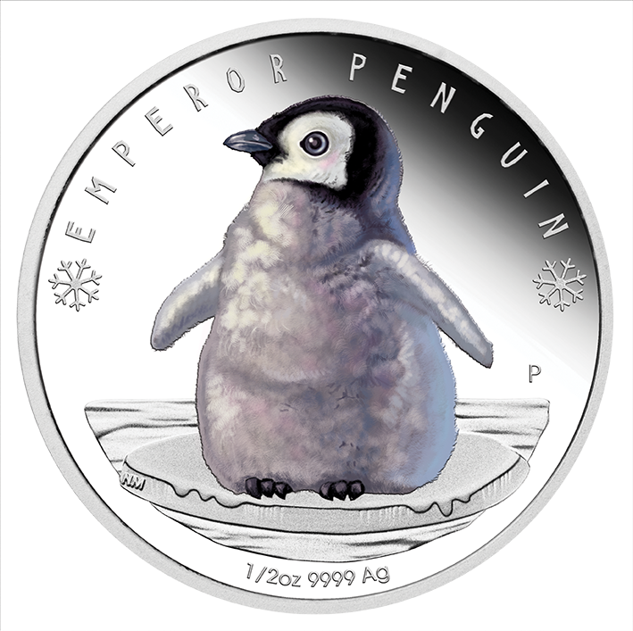 Tuvalu 2017-p Polar Babies - 2017 Polar Babies - Emperor Penguin 1/2oz Silver Proof (709x707), Png Download
