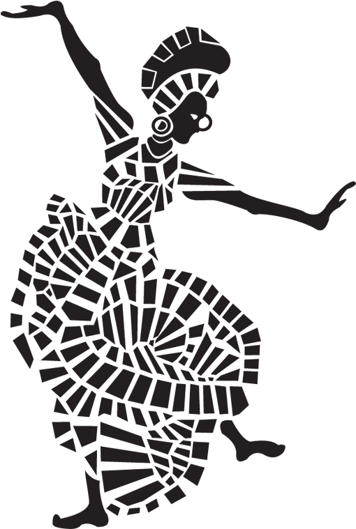 Wall Mural Dance - African Dancer Silhouette (800x800), Png Download