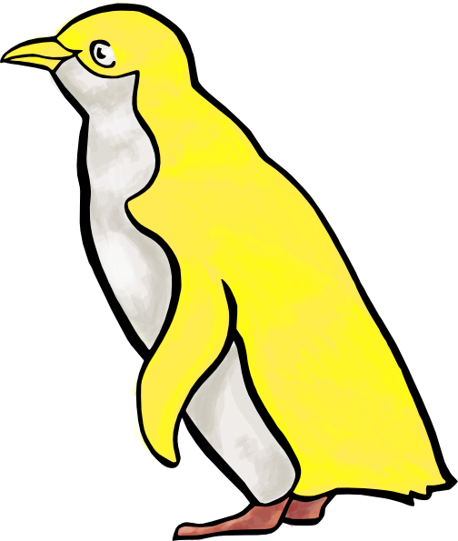 Penguin Drawing Clipart (504x595), Png Download