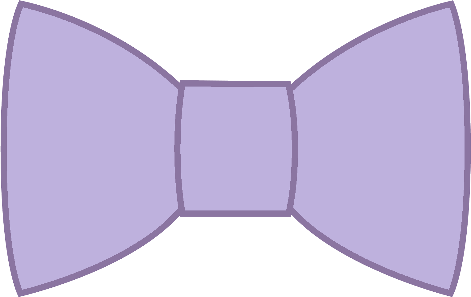 Filled Bow Tie Icon - Portable Network Graphics (1600x1600), Png Download