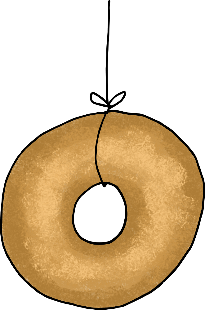 Donut On A String - Donut On A String Clipart (661x1000), Png Download