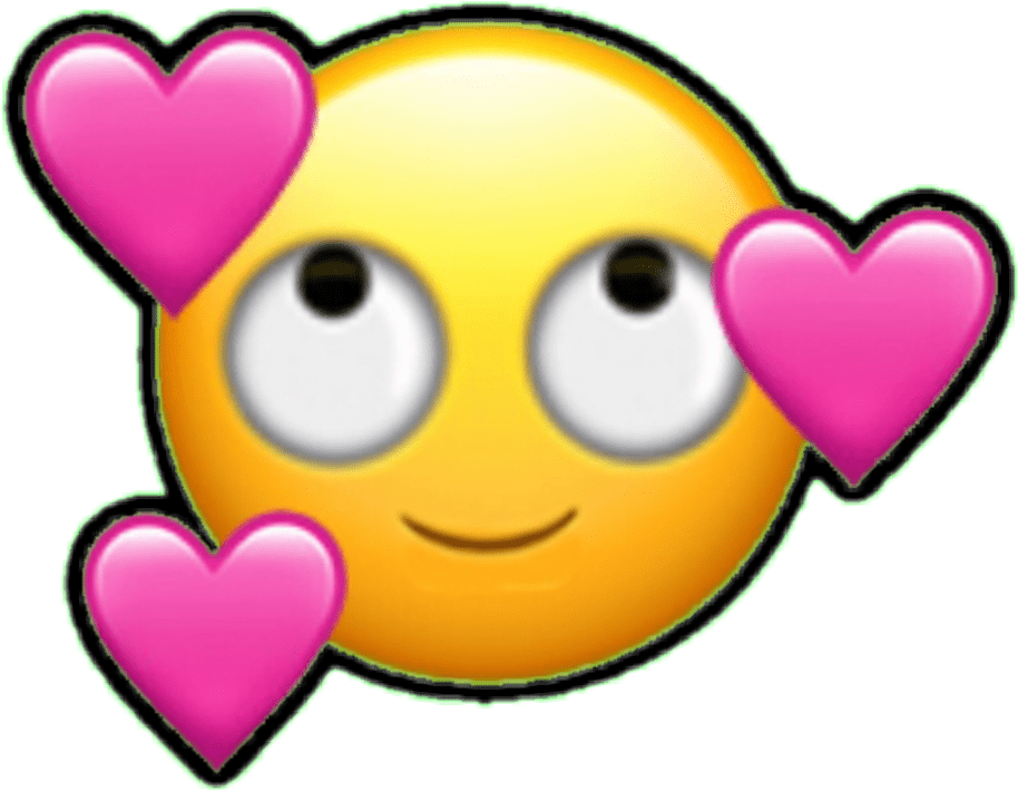 Emoji Emoticono Emoticon Cara Enamorado Corazon Corazon - Fall In Love Emoji (914x710), Png Download