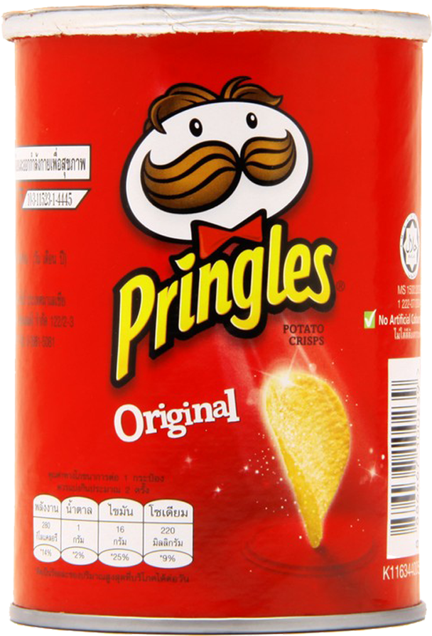 Pringles Potato Crisps Original 42 Gm - มันฝรั่ง พ ริ ง เกิ ล ส์ (1000x1000), Png Download