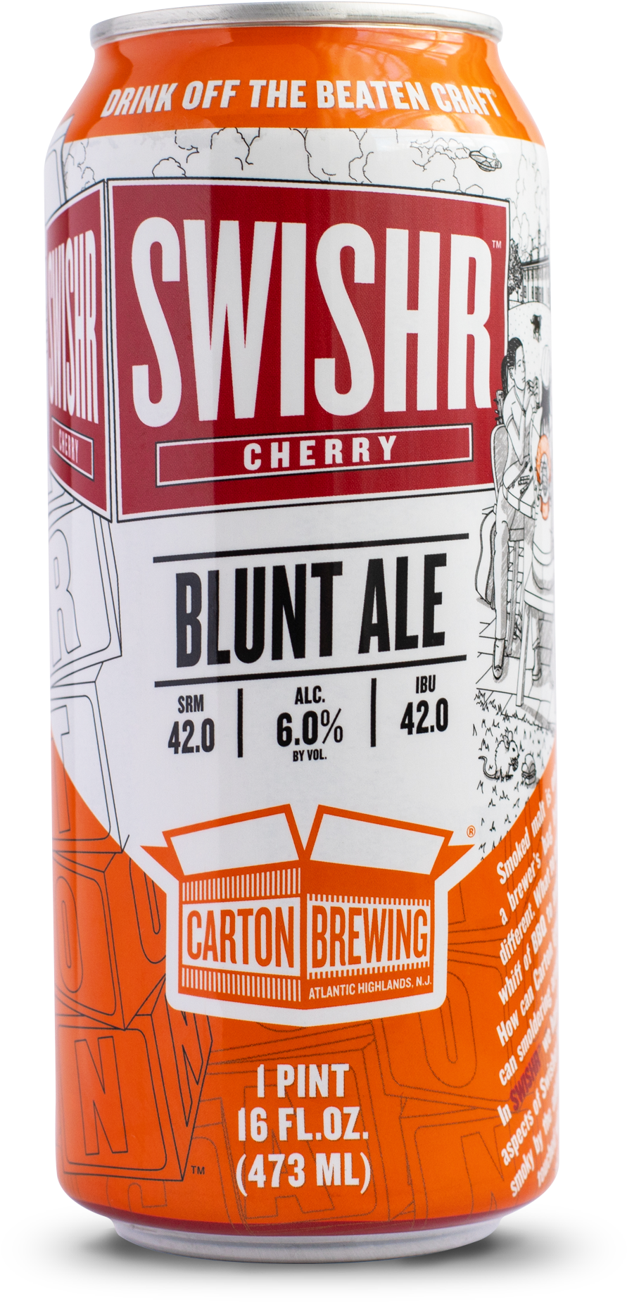Swishr Cherry - Carton Brewing (1980x1979), Png Download