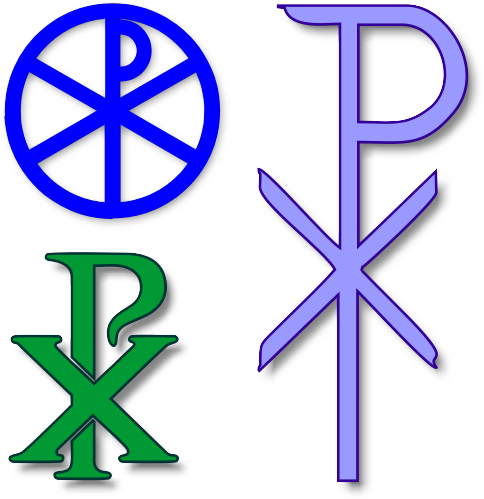 Christian Chi Rho - Roman Catholic Christianity Symbol (484x499), Png Download