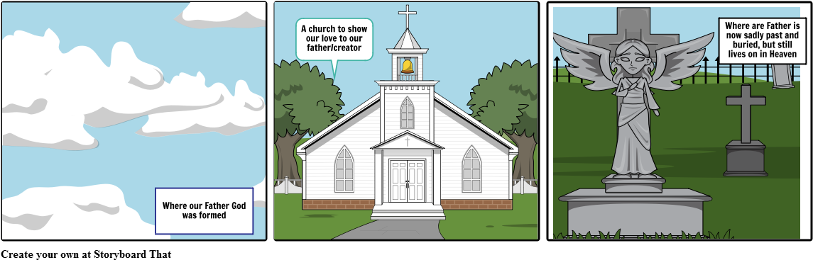 Christianity - Cemetery Storyboard (1164x385), Png Download