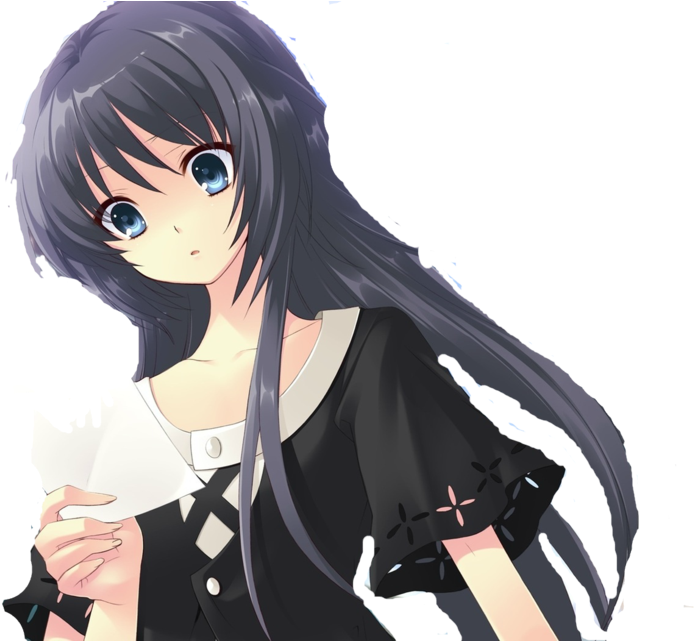 Imágenes Manga Anime,png - Chicas De Anime De Pelo Negro (1024x640), Png Download