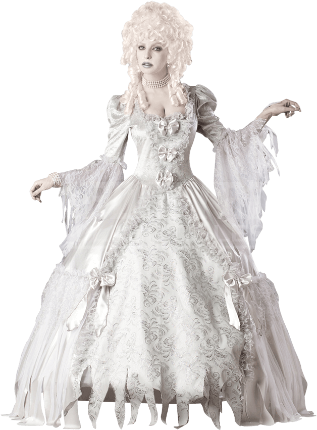 Womens Ghost Countess Costume - Victorian Woman Halloween Costume (850x850), Png Download