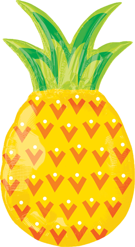 31" Pineapple Balloon - 31" Jumbo Pineapple Balloon - Mylar Balloons Foil (274x500), Png Download