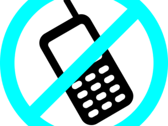 Silhouette Of A Cell Phone (640x480), Png Download
