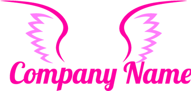 Pink Wings Logo (400x400), Png Download