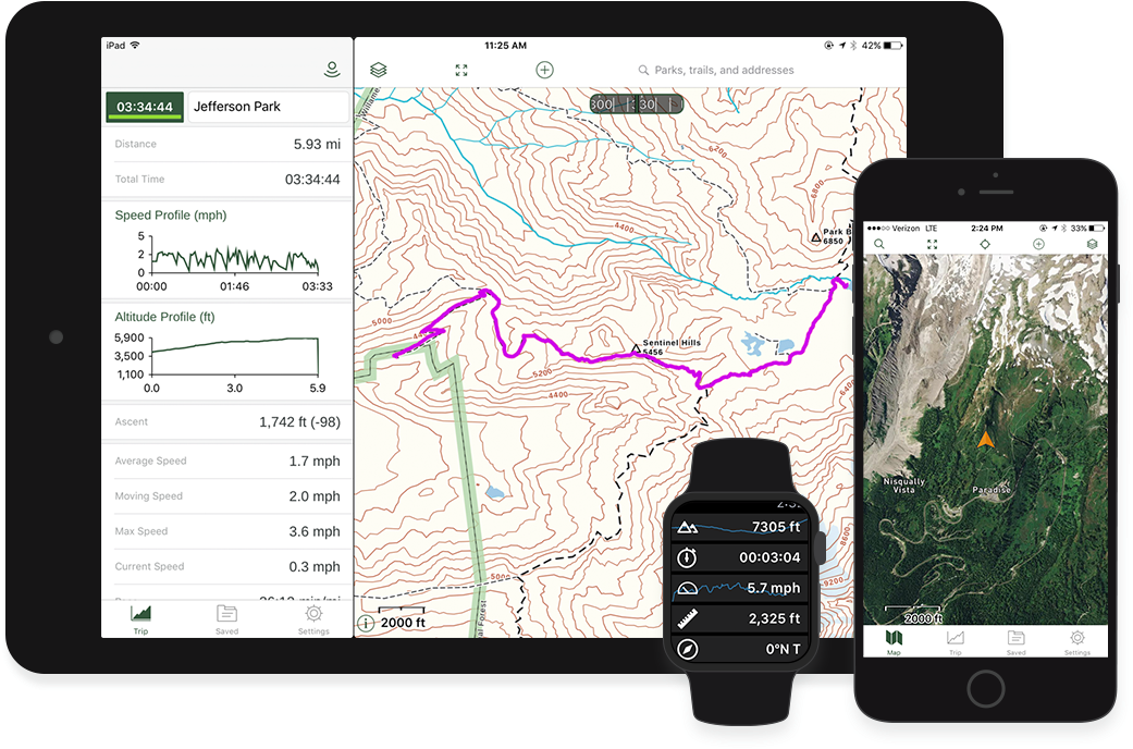 No Cell Service Required - Gps App (1075x727), Png Download