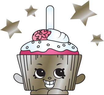 Metallic Cupcake Chic Charm Art - Shopkins Cupcake Chic Charm (400x400), Png Download