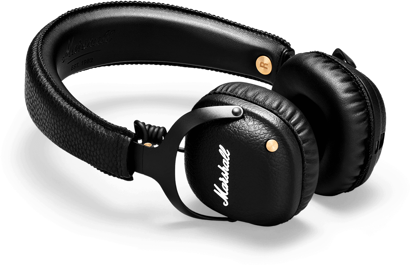 Marshall Mid Bluetooth - Marshall Headphones Mid Bluetooth Black | Headphones (500x500), Png Download
