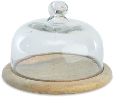 Nkuku Recycled Glass Bell Dome - Nkuku - Recycled Glass Cake Dome (844x610), Png Download