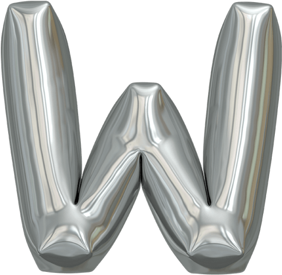 Metallic Balloon Font - Mood Board (595x595), Png Download