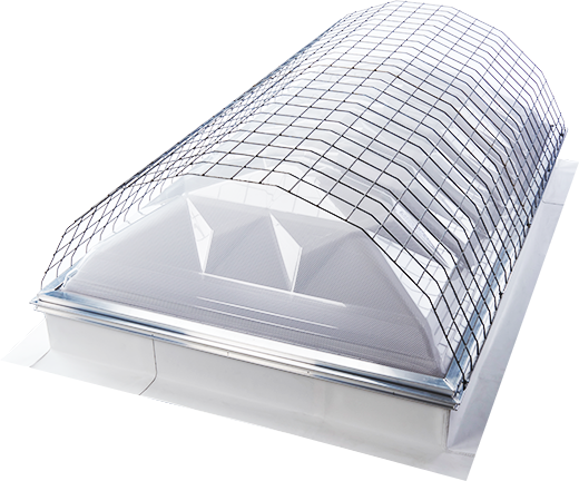 Commercial Dynamic Dome With Safety Screen - Velux Dynamic Dome Skylight (520x432), Png Download