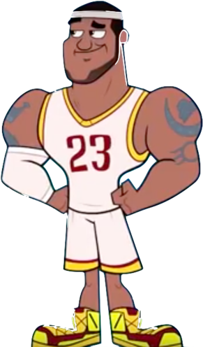 Lebron James Lebron James - Lebron James Cartoon Teen Titans Go (312x500), Png Download
