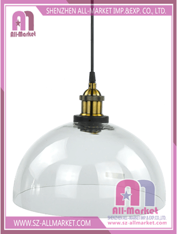 Glass Dome Lamp Shade - Chandelier (355x470), Png Download