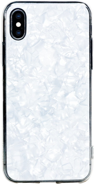 Chic ᛫ Pearl White ᛫ With Shimmering Effect ᛫ Double-layered - Iphone X (364x700), Png Download
