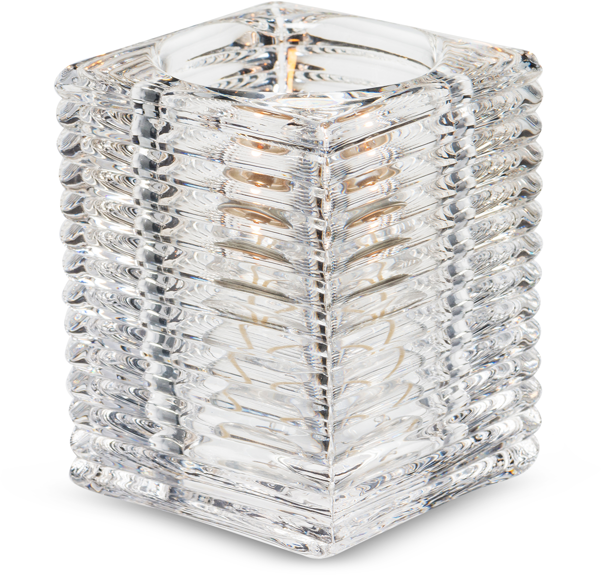 Square Ribbed Candle Holders - Candle (2000x2000), Png Download