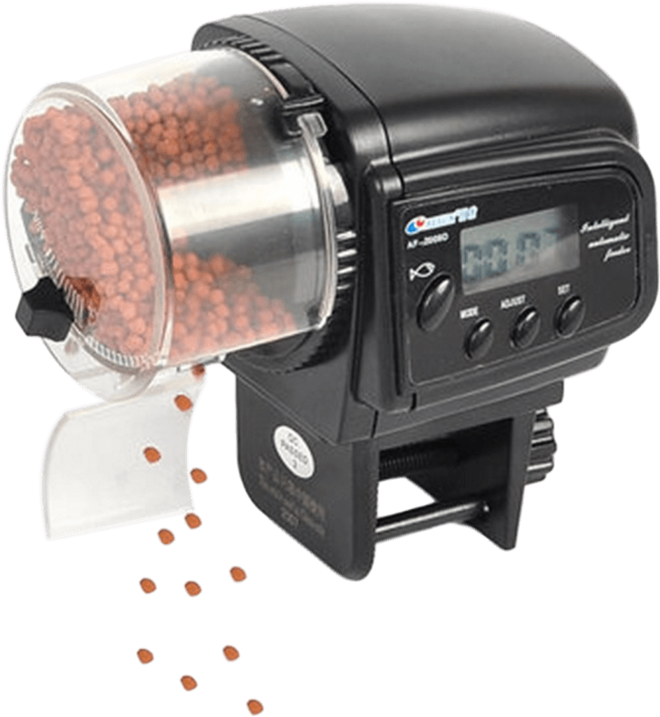 New Automatic Digital Aquarium Fish Feeder Made To - Voederautomaat Aquarium - Automatische Visvoer Automaat (1200x1197), Png Download