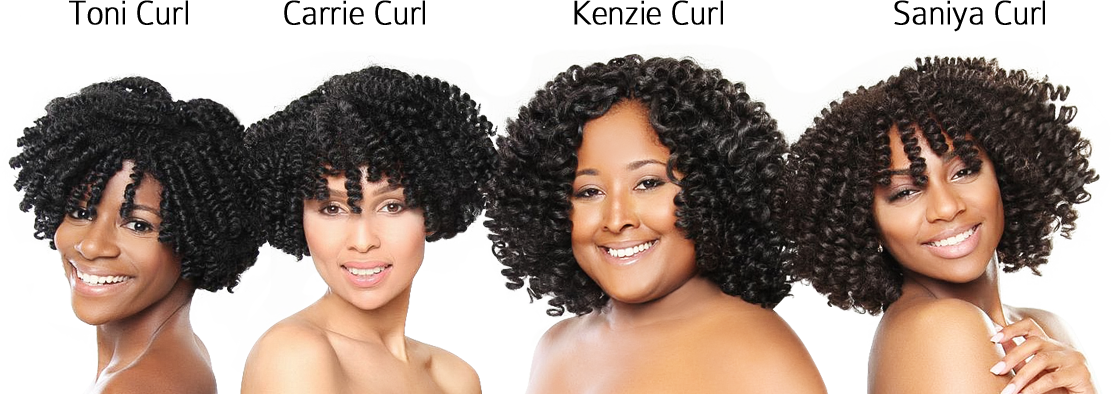 Short Hair With Braids Photo - Pre Curled Crochet Braids (1111x394), Png Download