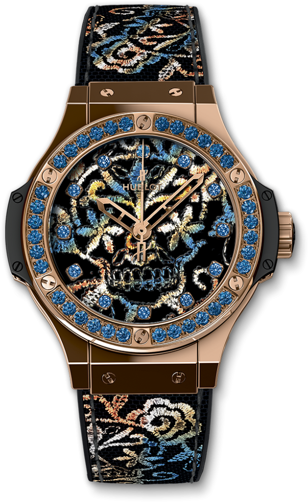 Big Bang Broderie Sugar Skull Gold - Hublot 343 Ps 6599 Nr 1201 (1000x1000), Png Download