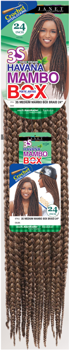 Brown Medium Havana Mambo Box Braids Crochet - Chocolate (600x705), Png Download