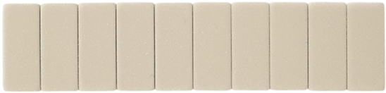 Blackwing Erasers - White - Hardwood (600x600), Png Download