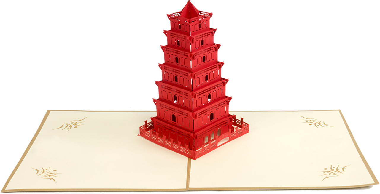 Slant Pagoda Popz - Pagoda (1280x720), Png Download
