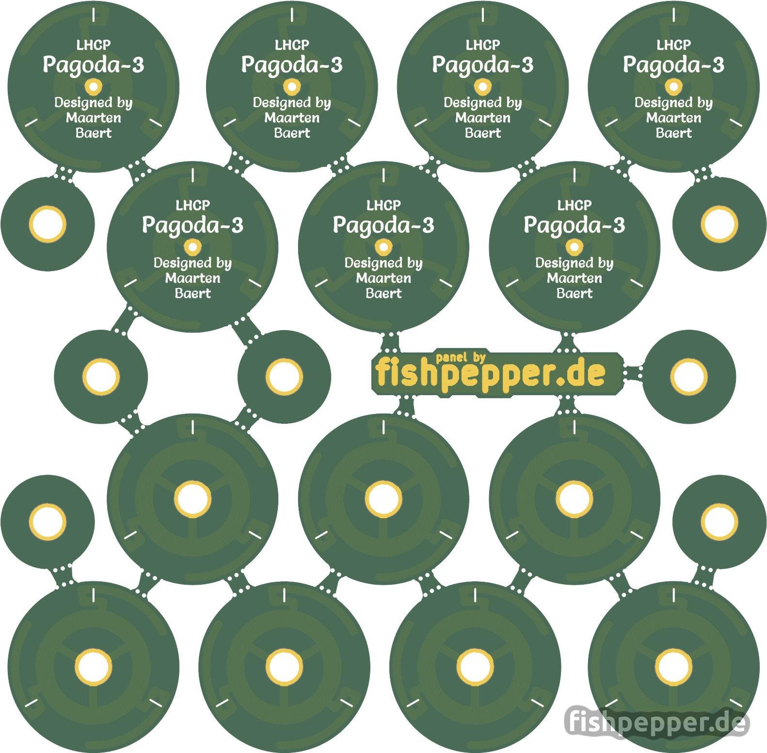 Pagoda 3/3b Antenna 70 Sets Shipped For $11 - Pagoda 3 (1582x1553), Png Download