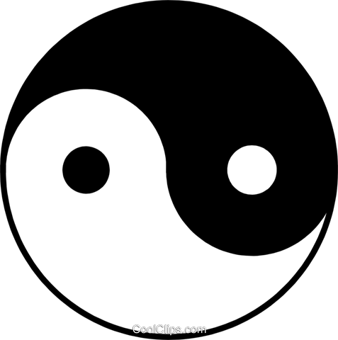 Male And Female Symbol Royalty Free Vector Clip Art - Jin Jang Png (477x480), Png Download