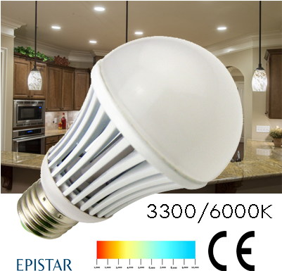 Bombillo Led 7w 3300k 110-265v - Br-lk-7w A19 Mcob Led Light Bulbs, 800 Lumens Warm (400x400), Png Download