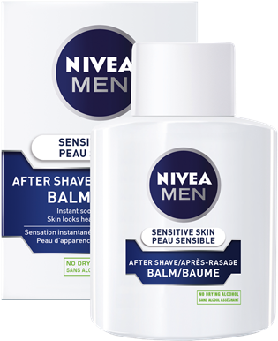 Baby Skin Pack Shot Mac Fix Balm - Nivea For Men Sensitive Post Shave Balm 3.3 Oz (340x435), Png Download