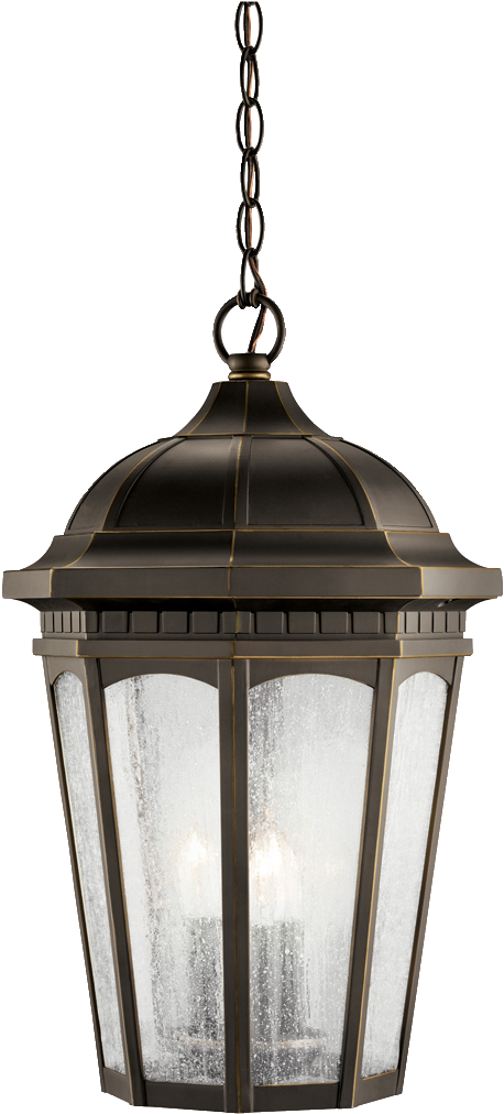 Loading Zoom - Kichler Three Light Rubbed Bronze Hanging Lantern 9539rz (1050x1050), Png Download