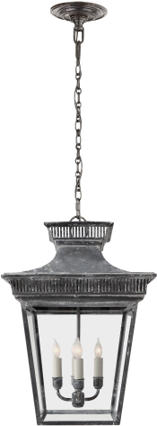 Elsinore Medium Hanging Lantern In Weathered Zinc With - Visual Comfort Chc5050wz E. F. Chapman Elsinore 4 Light (480x480), Png Download