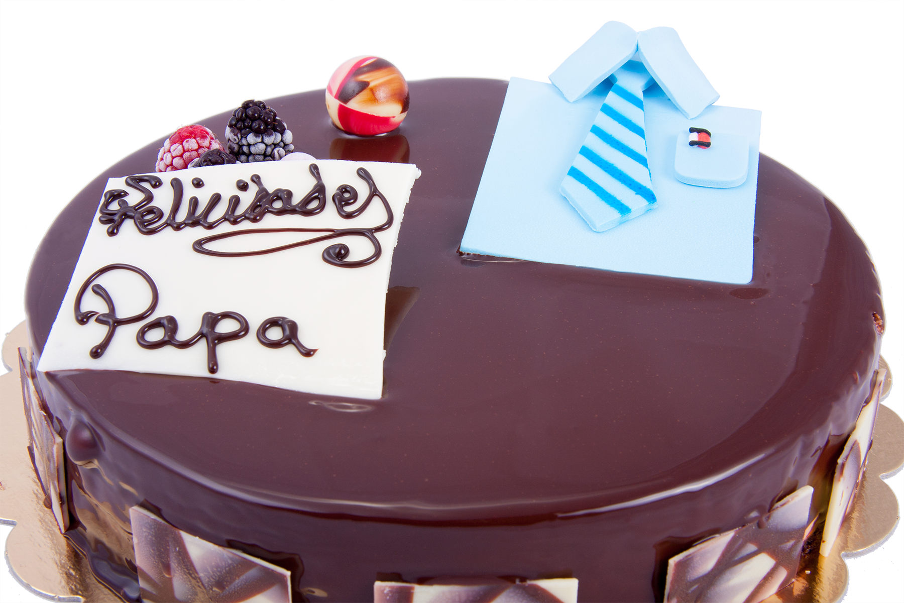 Tarta Dia Del Padre - Chocolate Cake (1800x1200), Png Download