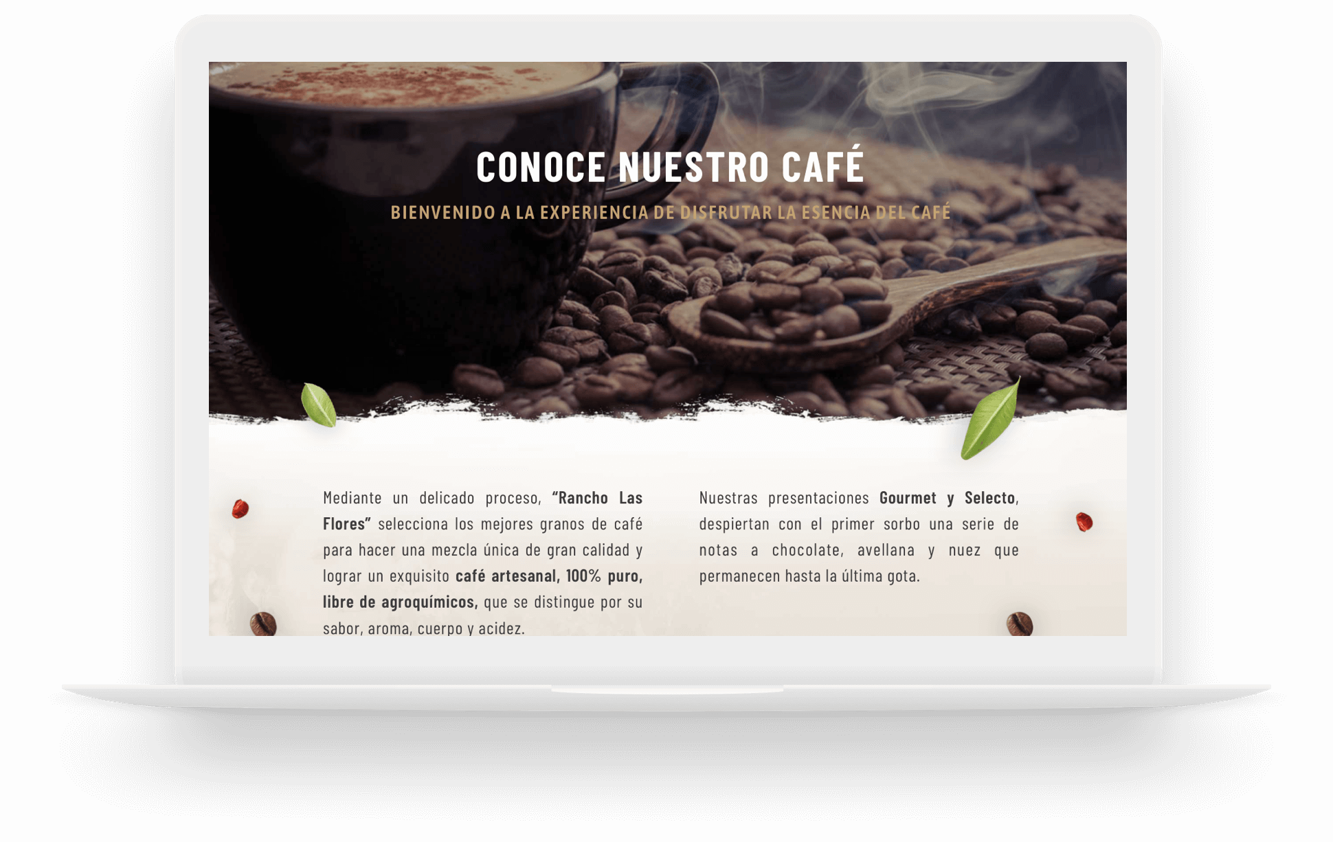 Image Of A Laptop That Shows The Site Of Rancho Las - Adler Spieniacz Do Mleka Ad 4478 (1940x1226), Png Download