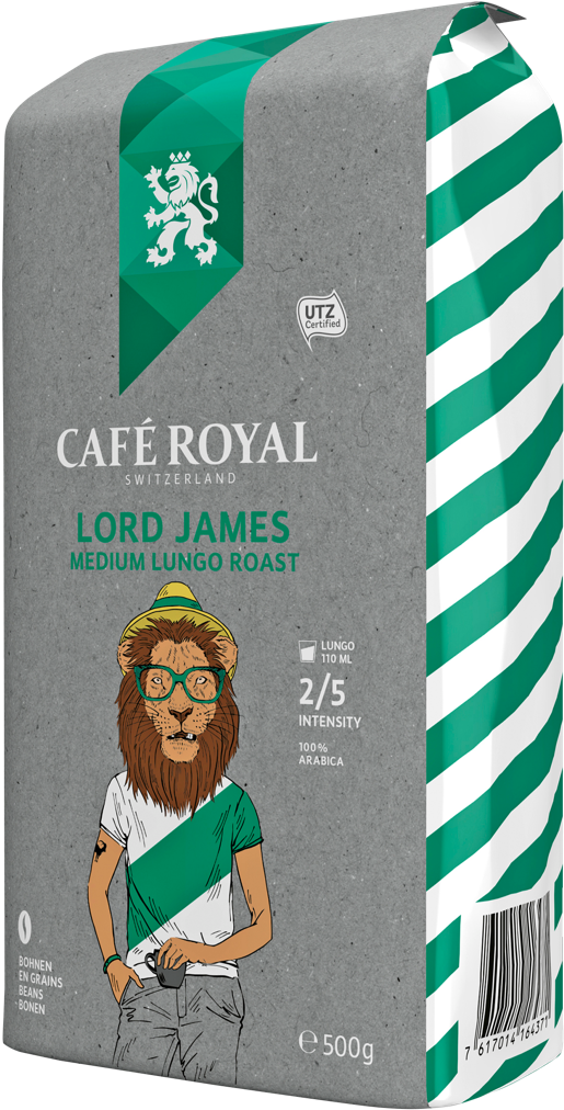 Cafe Royal Lord James Milde Kaffeebohnen Arabica - Cafe Royal King Ralph Coffee Beans (1020x1300), Png Download