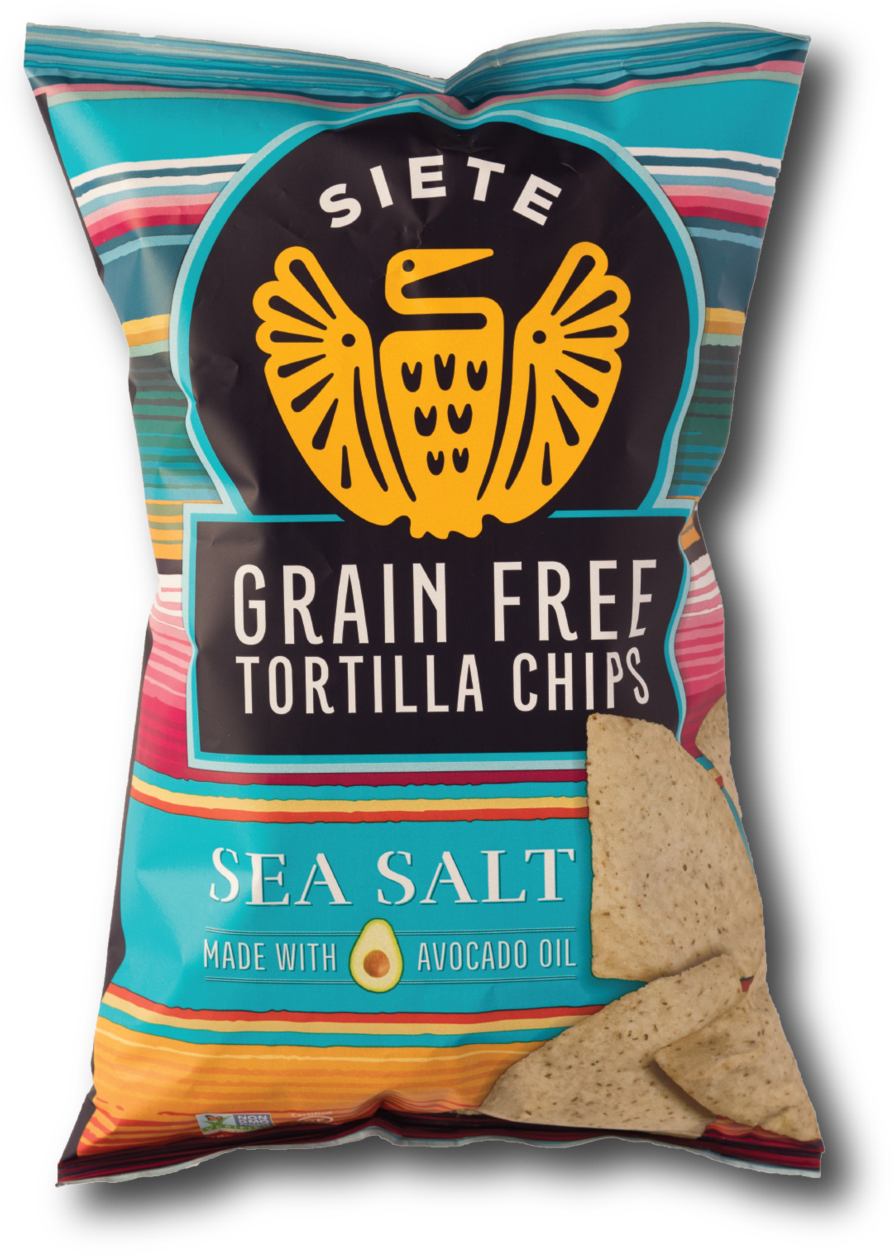 Grain Free Tortilla Chips - Siete - Grain Free Tortilla Chips Sea Salt - 5 Oz. (2048x1300), Png Download